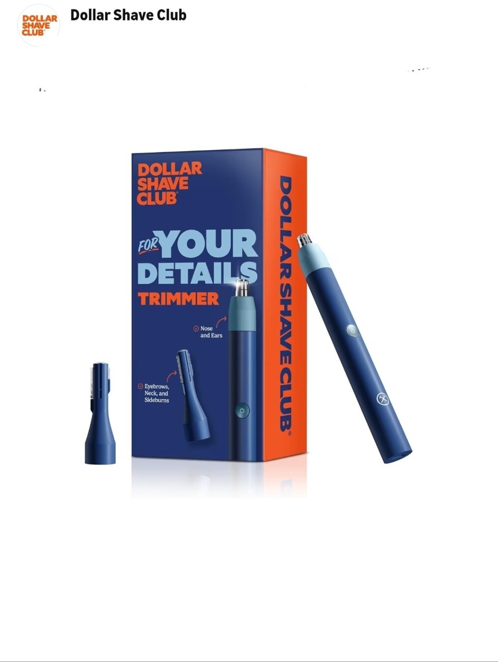 NIB For Your Details Trimmer Dollar Shave Club Nose Eyebrow Hair Trimmer